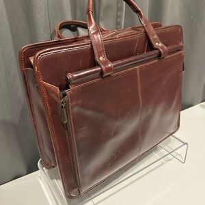 Brown Leather Briefcase by Wilson Leather